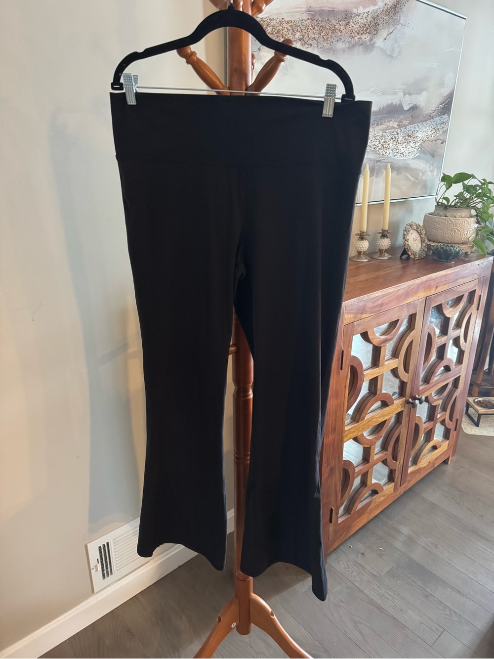 AVIA Black Size XXL Bootcut Flare Pants Leggings Athleisure Athletic Workout
